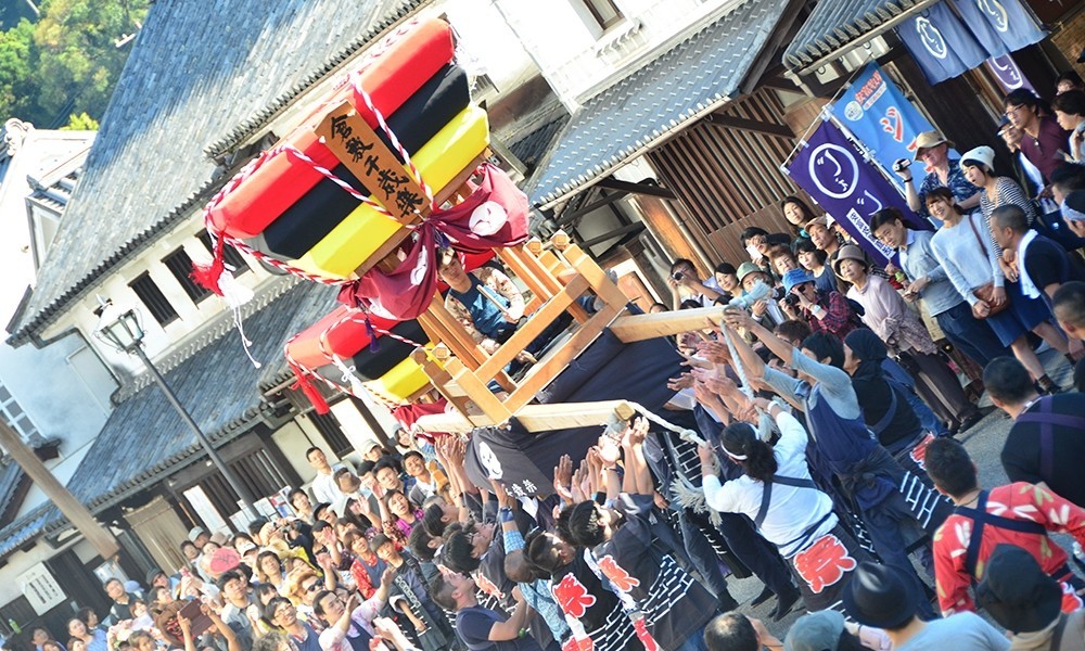 美観地区の神輿
