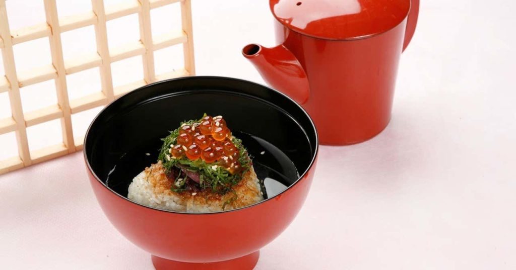 白壁焼きおむすび茶漬け