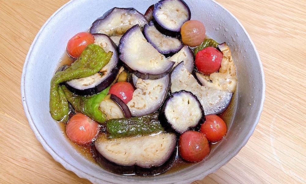 夏野菜の揚げびたし