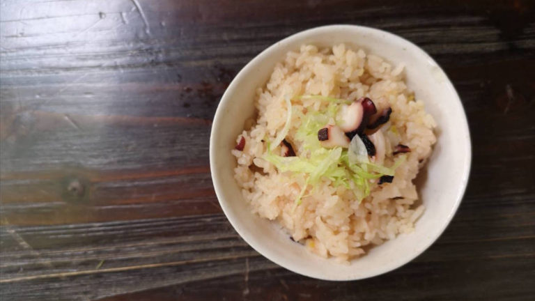 タコの炊き込みごはん