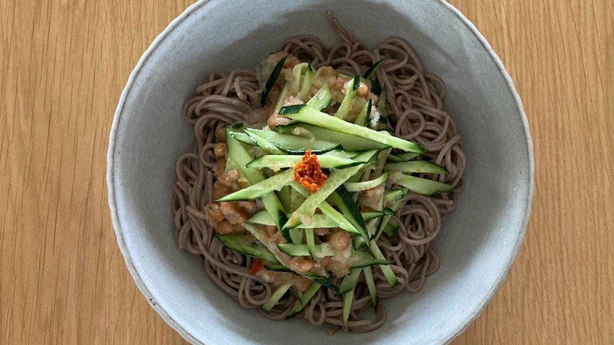 まぜまぜキュウリ蕎麦