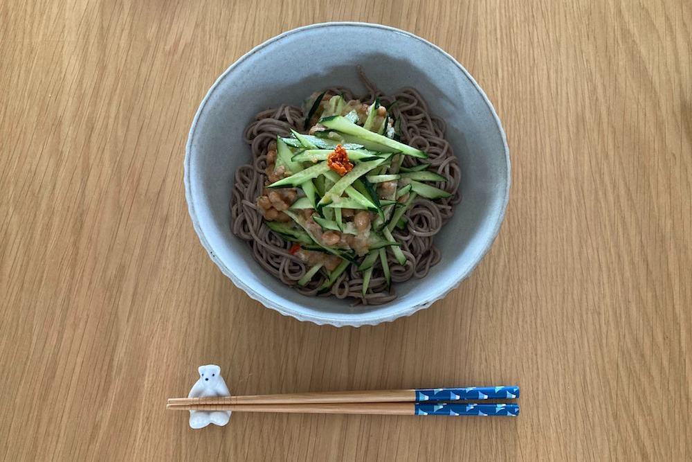 まぜまぜキュウリ蕎麦