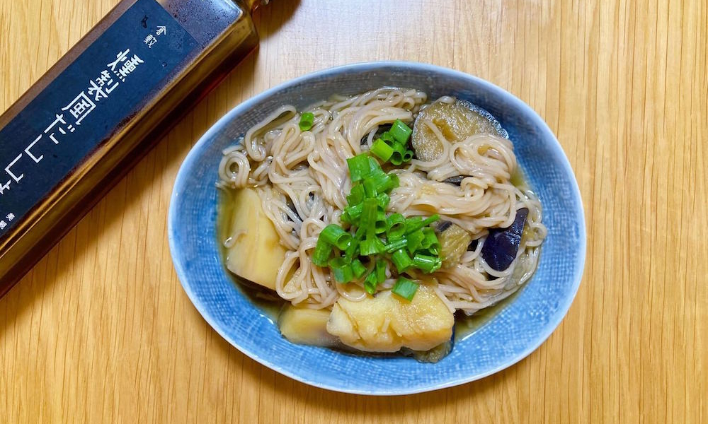 素麺と那須の炊いたん