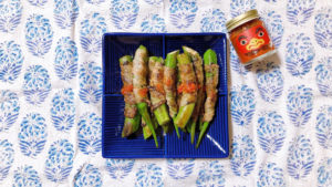 オクラの豚肉巻き