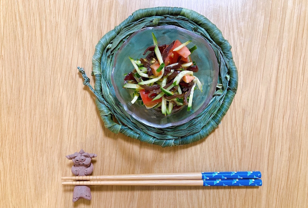紅だるまとキクラゲの酢の物