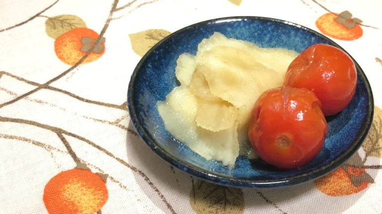 きくいもの麺つゆ浸し