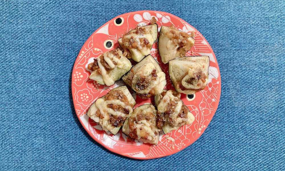 ナスの味噌マヨ焼き