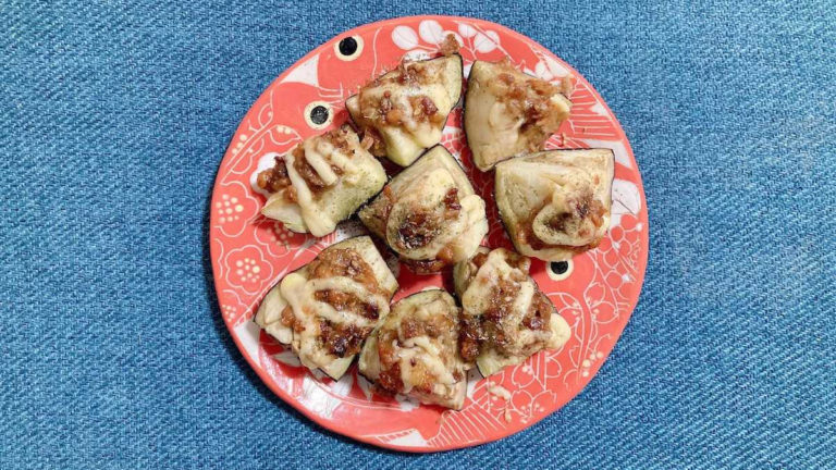 ナスの味噌マヨ焼き