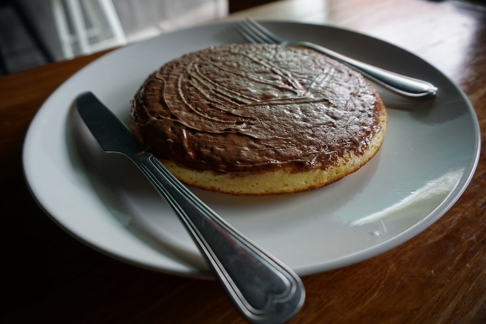 ぬりぬりを塗ったホットケーキ(イメージ)